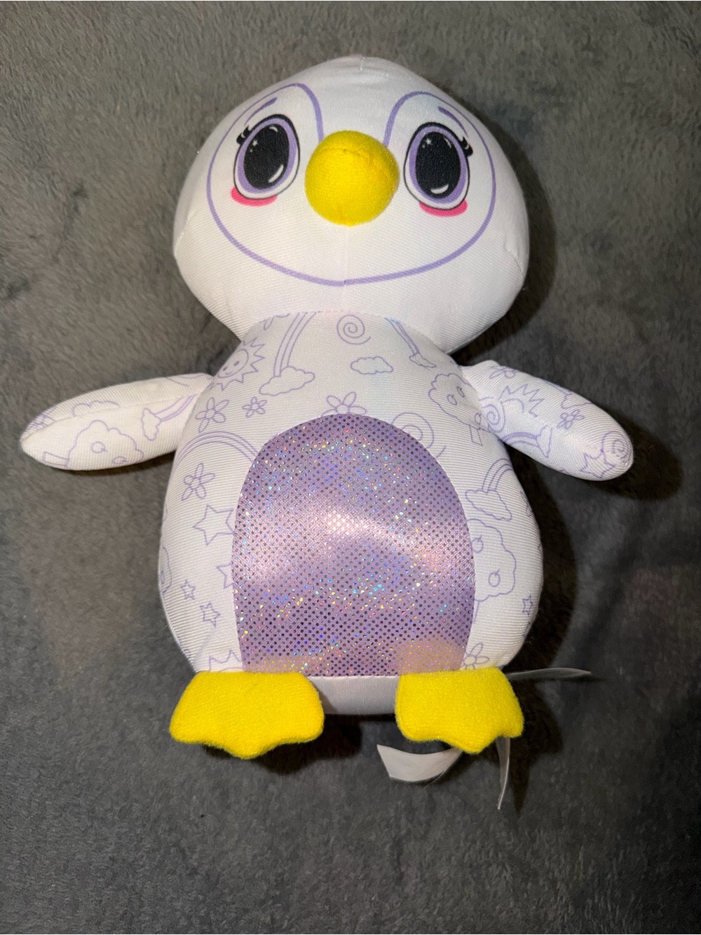 Crayola Deluxe Color ‘N Plush Penquin, -Draw, Wash, Reuse